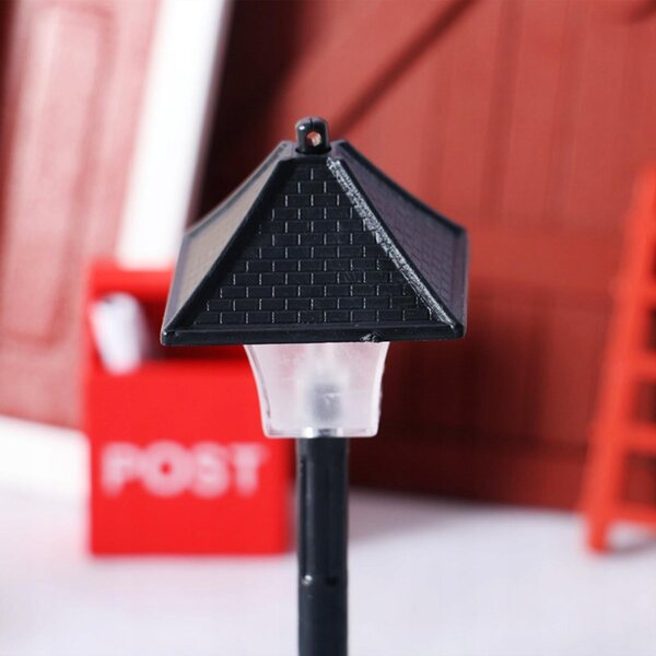 Lot de 2 mini lampadaires pour maisons de poupées à l'échelle 1:12 avec lumière bicolore