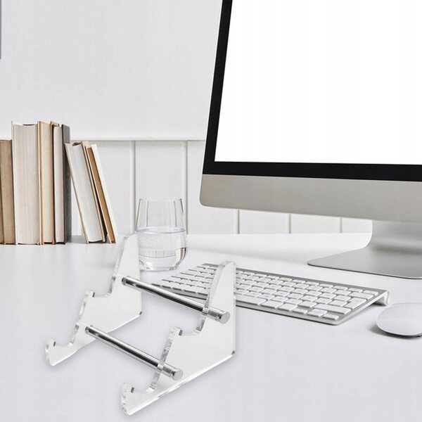 Blesiya Transparenter Acryl-Tastaturhalter mit 2 Etagen, platzsparender Organizer