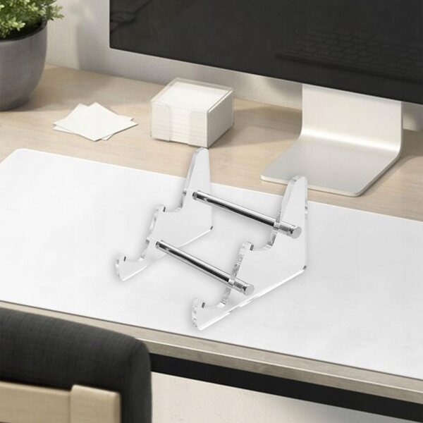 Blesiya Transparenter Acryl-Tastaturhalter mit 2 Etagen, platzsparender Organizer