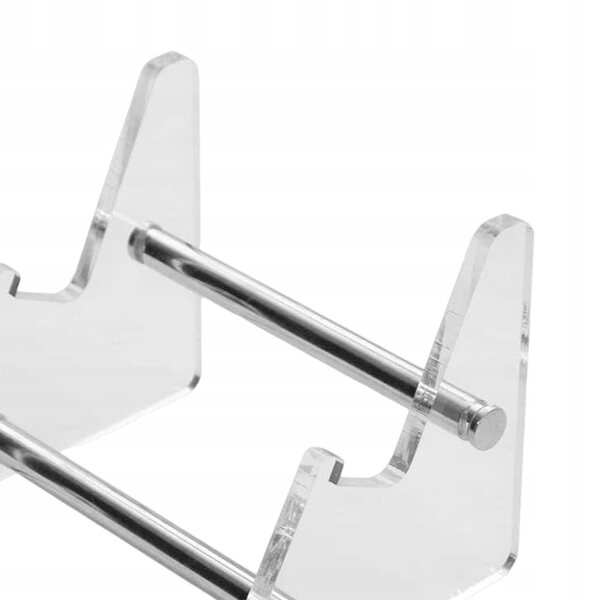 Blesiya Transparenter Acryl-Tastaturhalter mit 2 Etagen, platzsparender Organizer