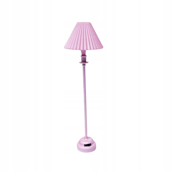 1:12 Miniatur-Stehlampe aus Metall für Vintage-Puppenhaus