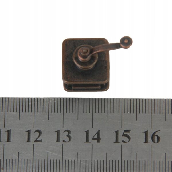 Miniatura casa delle bambole 1/12 vintage macinacaffè in bronzo antico