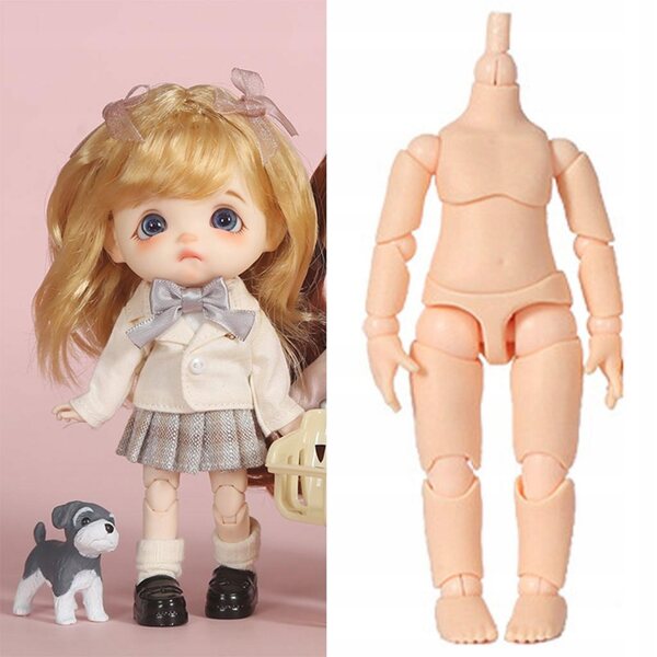 Corpo BJD mobile a 13 snodi per bambole OB11, accessorio PVC 9,5 cm