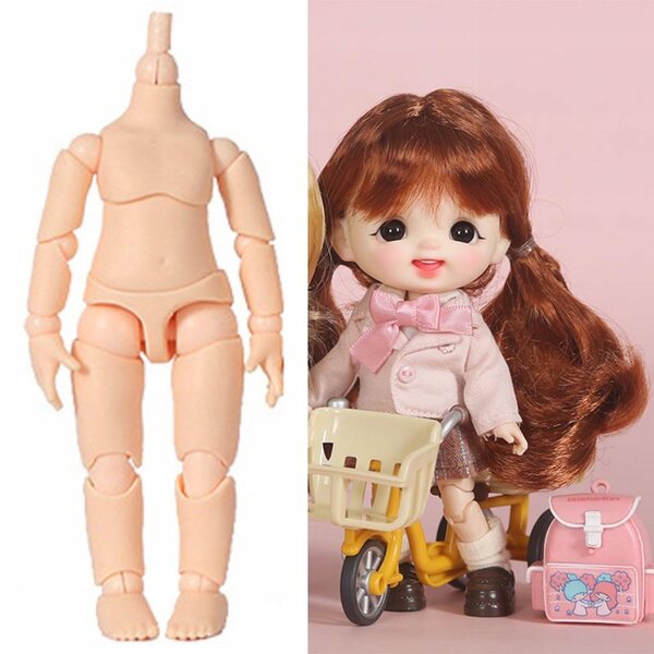 Corpo BJD mobile a 13 snodi per bambole OB11, accessorio PVC 9,5 cm