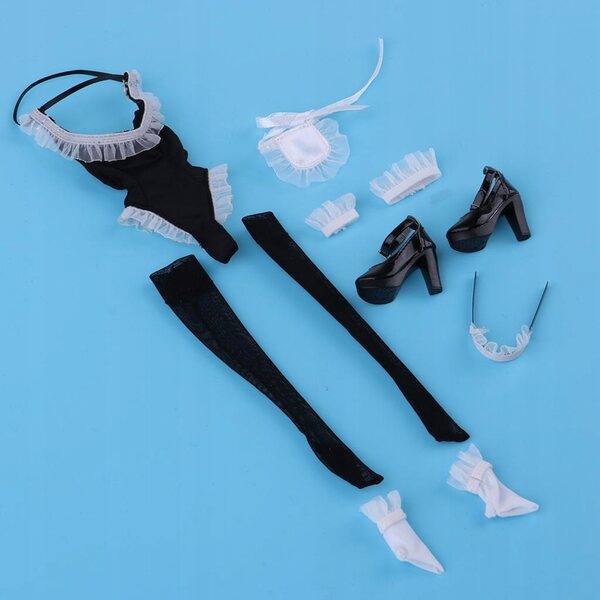 Französisches Body-Set für 12 Zoll 1/6 Puppen mit Schuhen und Stoffsocken