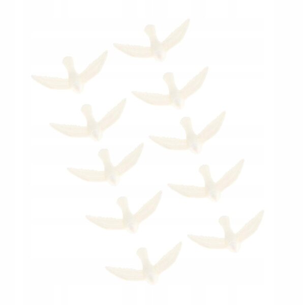 Miniature golette bianche per case delle bambole 1/12 set da 10 pezzi in legno