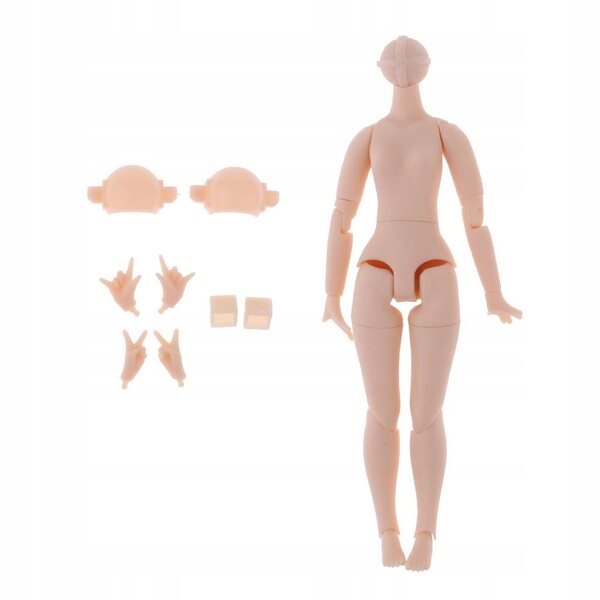 Corpo Nude con 20 Giunture per Bambola Blythe 14,5 cm con Accessori Mani
