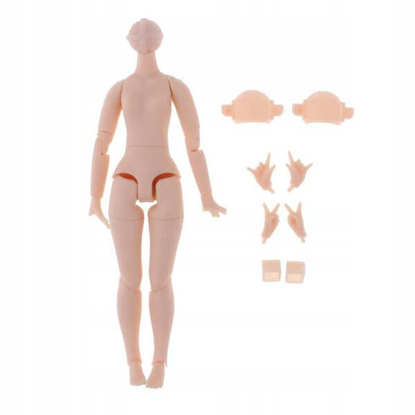 Corpo Nude con 20 Giunture per Bambola Blythe 14,5 cm con Accessori Mani