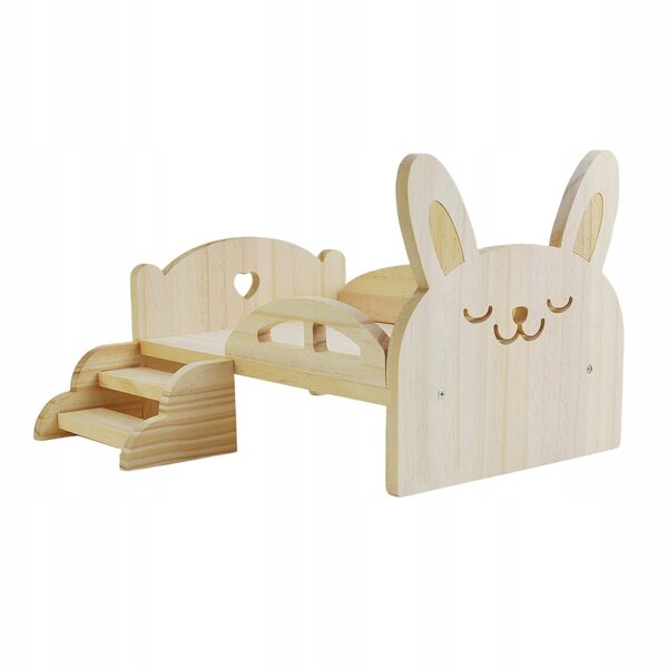 Lit miniature en bois à l'échelle 1:6 pour poupées de 30 cm, décoration maison de poupée
