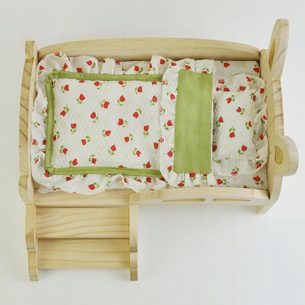 Lit miniature en bois à l'échelle 1:6 pour poupées de 30 cm, décoration maison de poupée