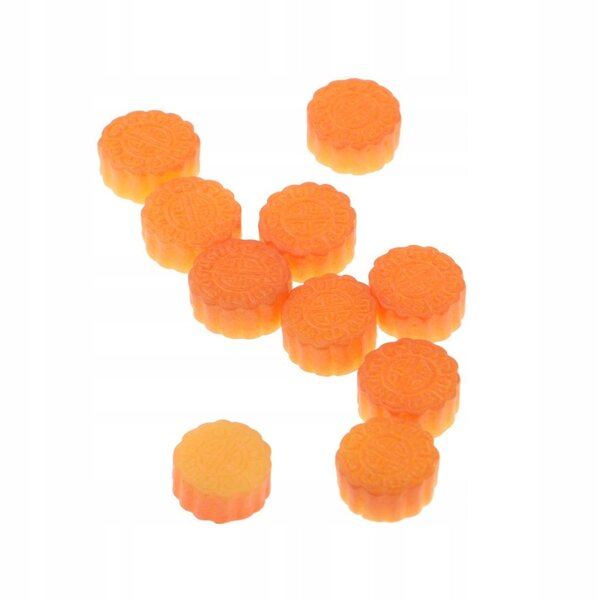 Lot de 10 Gâteaux de Lune Miniatures en Résine pour Maisons de Poupées 1/12