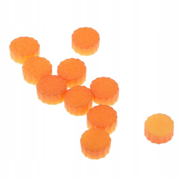 Lot de 10 Gâteaux de Lune Miniatures en Résine pour Maisons de Poupées 1/12