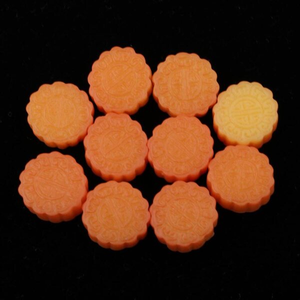 Lot de 10 Gâteaux de Lune Miniatures en Résine pour Maisons de Poupées 1/12