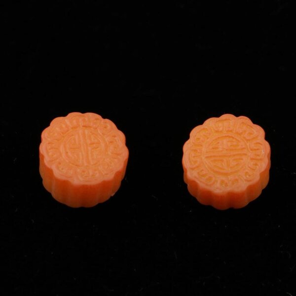 Lot de 10 Gâteaux de Lune Miniatures en Résine pour Maisons de Poupées 1/12