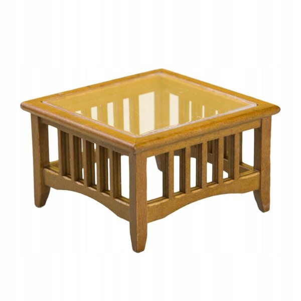 1:12 Mini rustikaler Holz-Couchtisch für DIY-Puppenhäuser