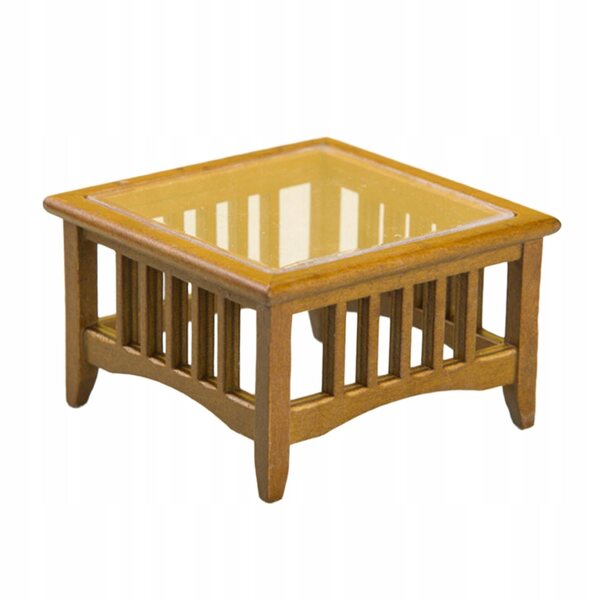 1:12 Mini rustikaler Holz-Couchtisch für DIY-Puppenhäuser