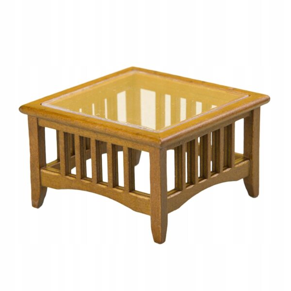 1:12 Mini rustikaler Holz-Couchtisch für DIY-Puppenhäuser
