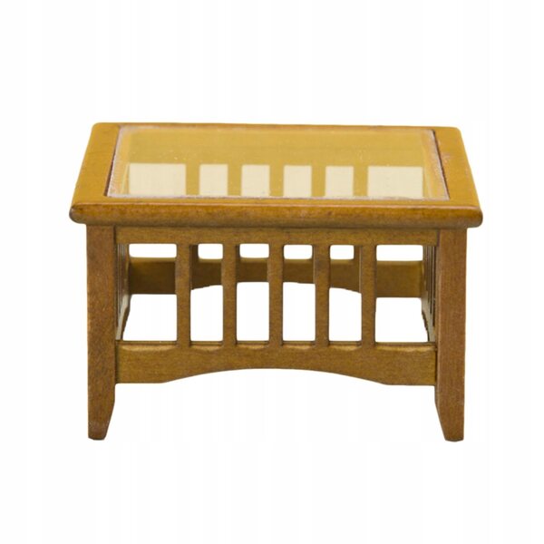1:12 Mini rustikaler Holz-Couchtisch für DIY-Puppenhäuser