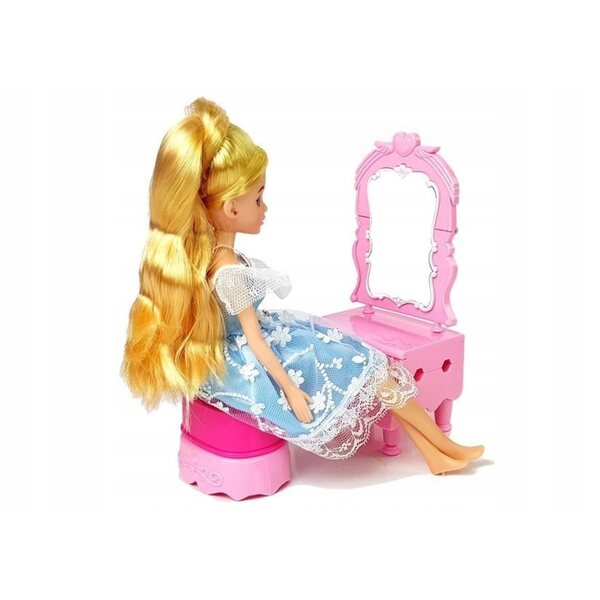 Casa per bambole pieghevole con accessori e valigetta LEAN Toys 88cm