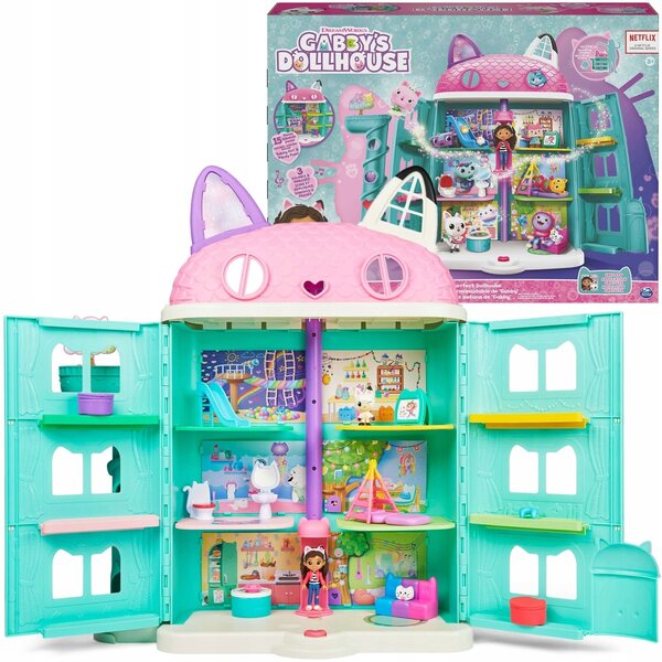Gabi Gabbys Puppenhaus mit Figuren und Soundeffekten – 60 cm