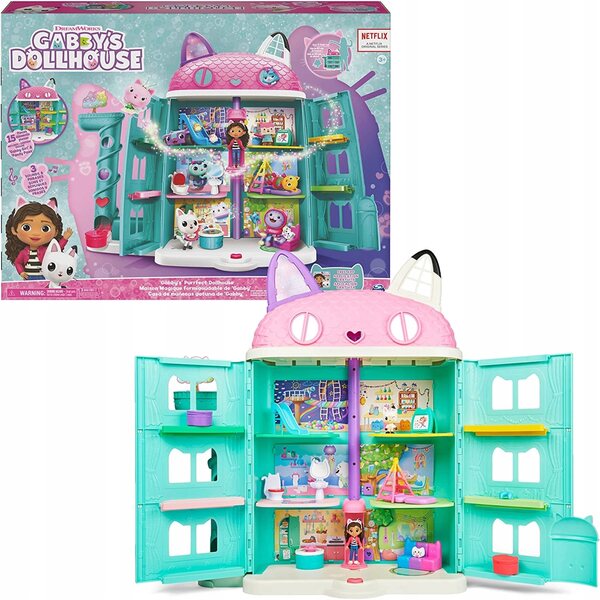 Gabi Gabbys Puppenhaus mit Figuren und Soundeffekten – 60 cm