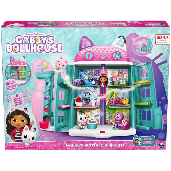 Gabi Gabbys Puppenhaus mit Figuren und Soundeffekten – 60 cm
