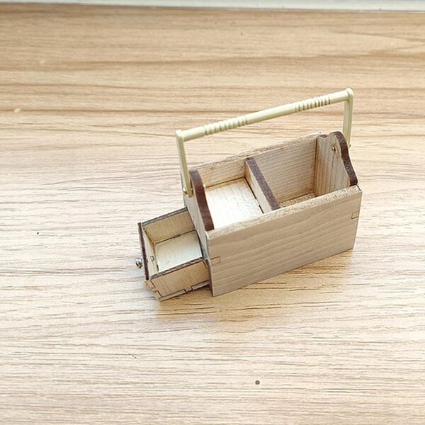 Mini set strumenti per casa delle bambole scala 1:12 in legno e metallo