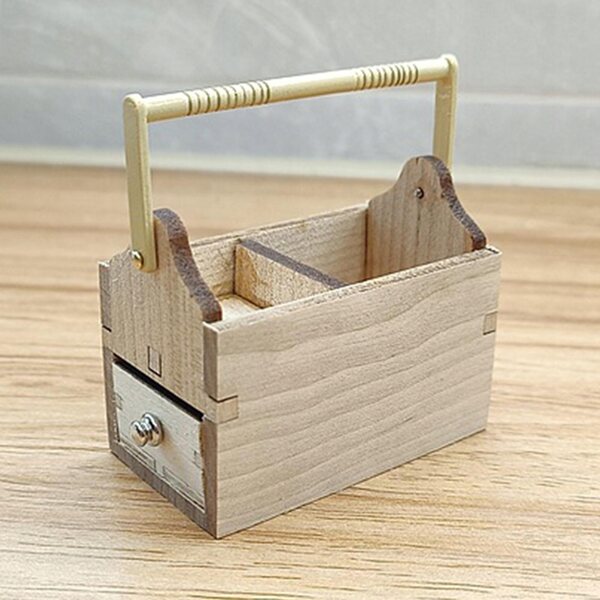 Mini set strumenti per casa delle bambole scala 1:12 in legno e metallo