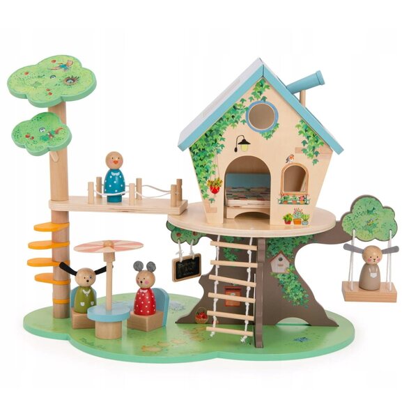 Къща на дърво Moulin Roty La Grande Famille от дърво и плат 632437