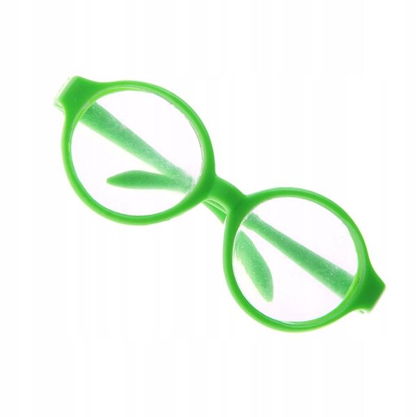 Grüne runde Brille für 18-Zoll-Puppen, detaillierte Modeaccessoires