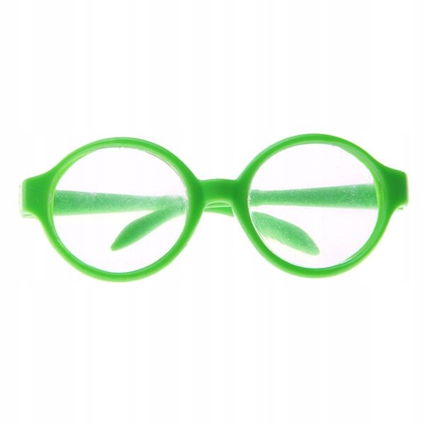 Grüne runde Brille für 18-Zoll-Puppen, detaillierte Modeaccessoires