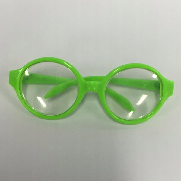 Grüne runde Brille für 18-Zoll-Puppen, detaillierte Modeaccessoires