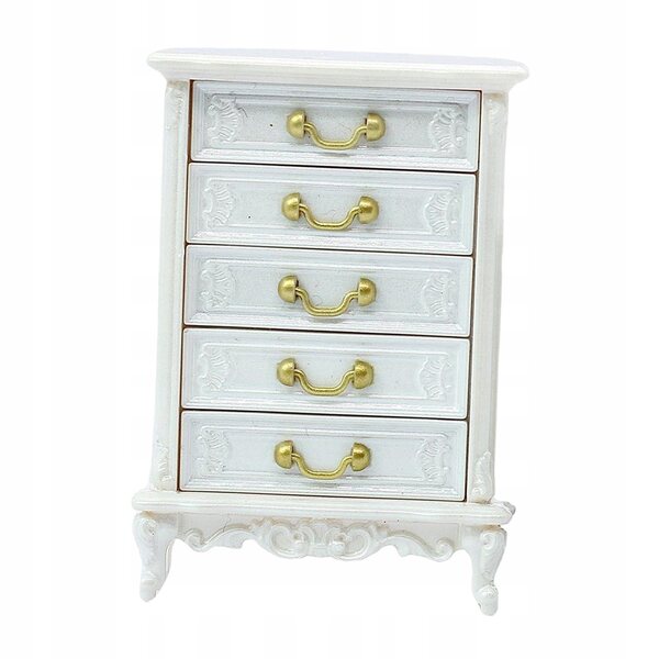 Mobiletto notte in miniatura per casa delle bambole 1:16 e 1:12, accessorio decorativo
