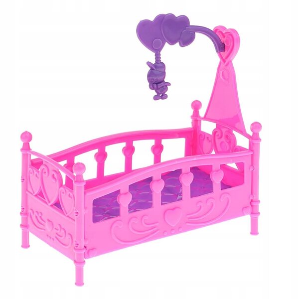 Mini Lettino da Culla per Bambole Kelly Accessorio per Casa delle Bambole 1/6