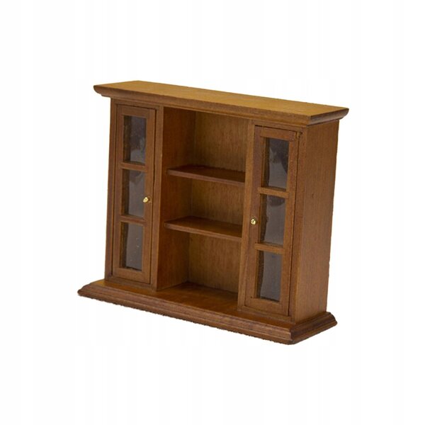 Puppenhaus 1:12 Mobiles Bücherregal aus Holz für Zubehör und Dekorationen