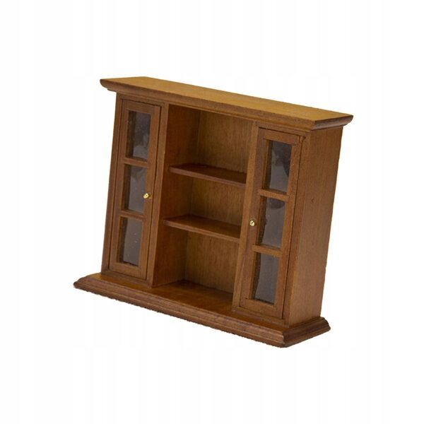 Puppenhaus 1:12 Mobiles Bücherregal aus Holz für Zubehör und Dekorationen