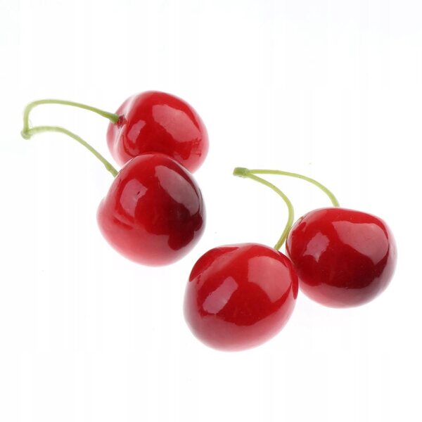 Simulazione Realistica di Ciliegie Rosse Decorative in PU - 20 Capsule Grandi e Doppie