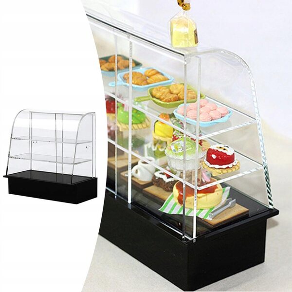 Miniatuurvitrine voor poppenhuis schaal 1:12 1:6 met plastic snoepjes