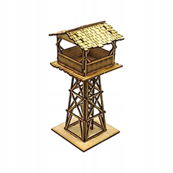 Holzmodelle 1:72 Kontrollturm-Bausatz für Dioramen und Freizeitaktivitäten
