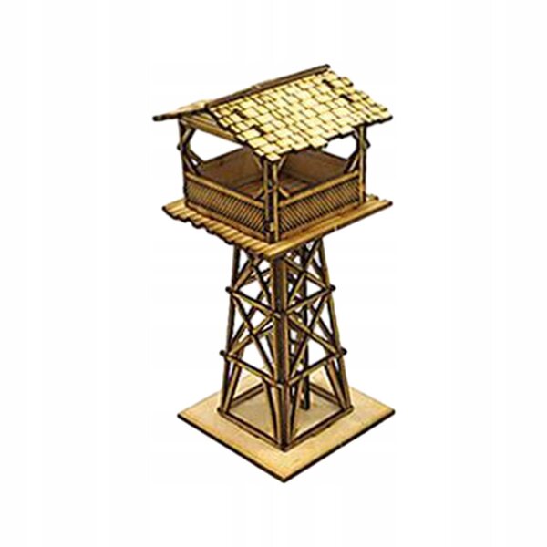Holzmodelle 1:72 Kontrollturm-Bausatz für Dioramen und Freizeitaktivitäten