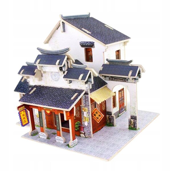 DIY 1:24 Puppenhaus-Set aus Holz mit bunten Möbeln und Details