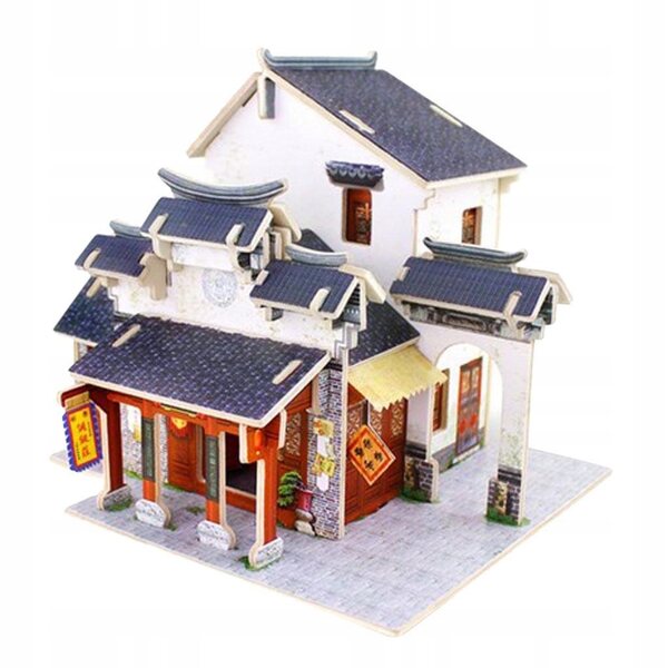DIY 1:24 Puppenhaus-Set aus Holz mit bunten Möbeln und Details