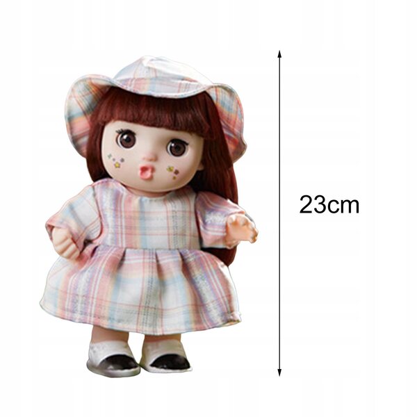 Bezaubernde 23-cm-BJD-Puppe mit lässigem Stil und beweglichen Gelenken