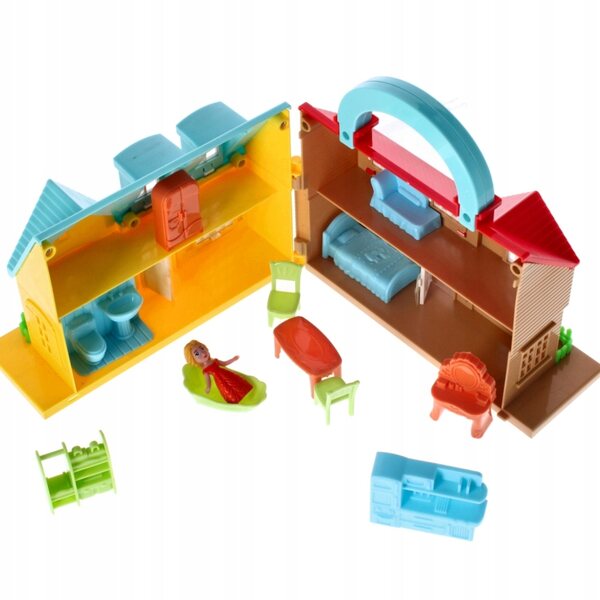Casa per bambole Mega Creative 17 cm, giocattolo di plastica per bambini 3+