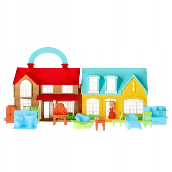 Casa per bambole Mega Creative 17 cm, giocattolo di plastica per bambini 3+