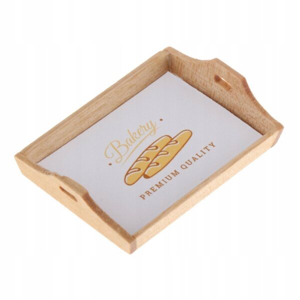Mini taca in legno per casa delle bambole scala 1:12, accessorio cucina moderno