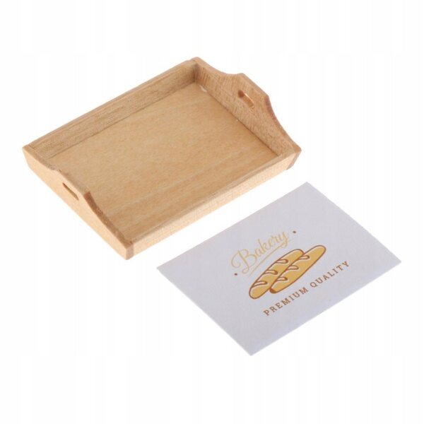 Mini taca in legno per casa delle bambole scala 1:12, accessorio cucina moderno