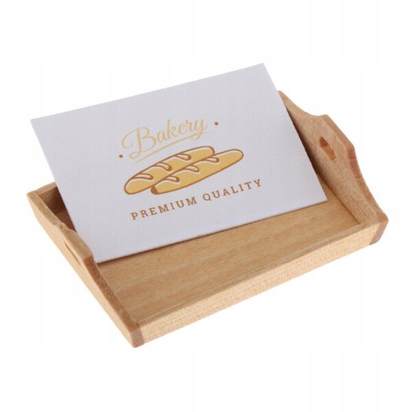 Mini taca in legno per casa delle bambole scala 1:12, accessorio cucina moderno