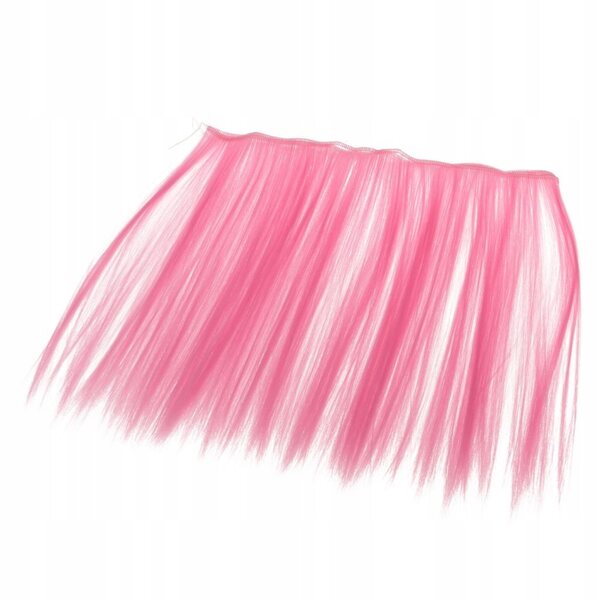 Glatte rosa synthetische Peruca für BJD- und Blythe-Puppen – DIY-Frisuren