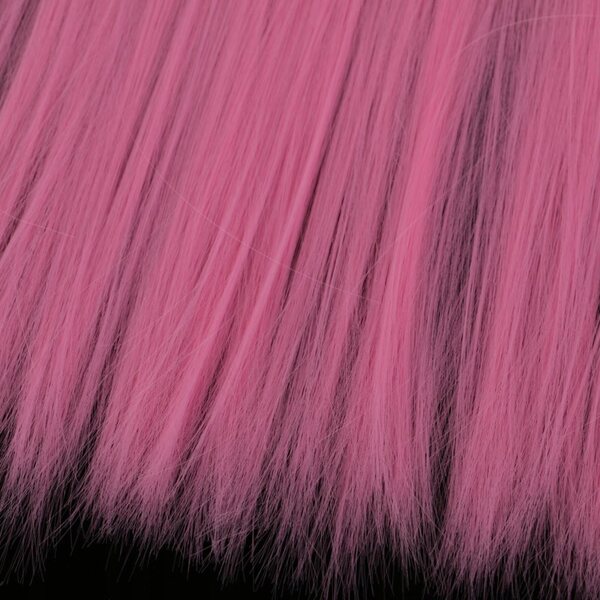 Glatte rosa synthetische Peruca für BJD- und Blythe-Puppen – DIY-Frisuren